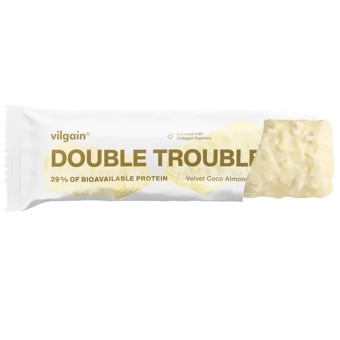 Vilgain Double Trouble Protein Bar kokosovo-mandlový krém 55g